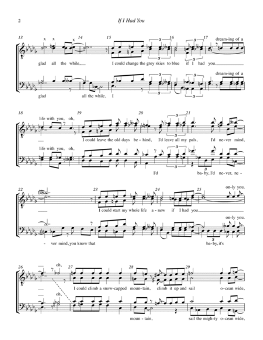If I Had You TTBB scores gallery preview page 2