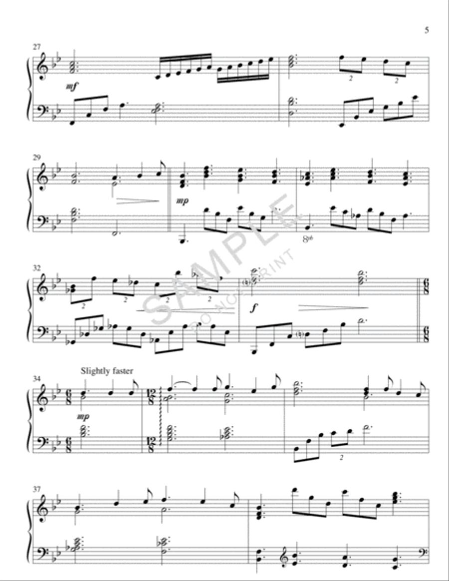 O Night Divine! O Night Divine! Piano Solo scores gallery preview page 2