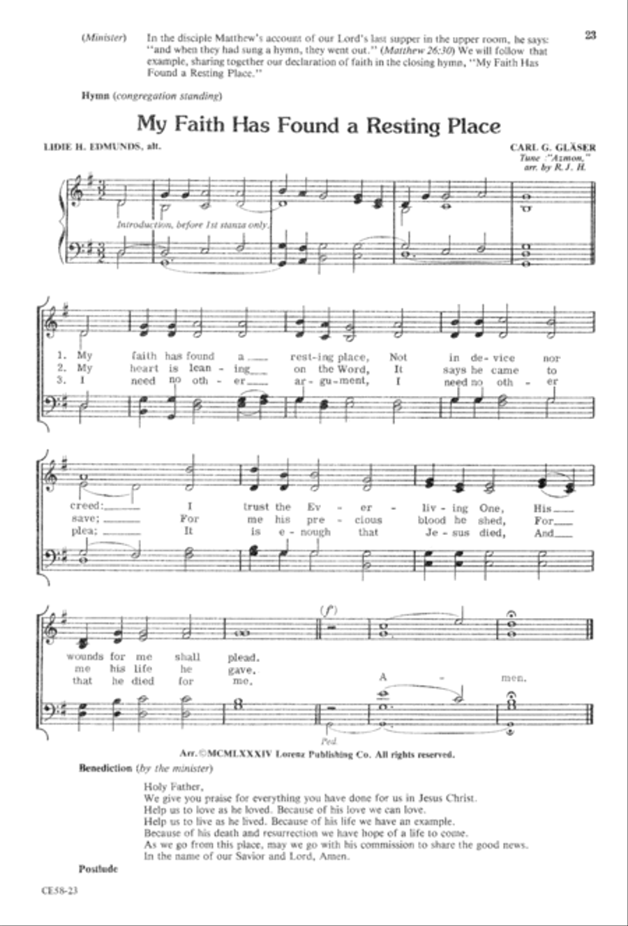 Do This in Remembrance of Me 4-Part scores gallery preview page 25