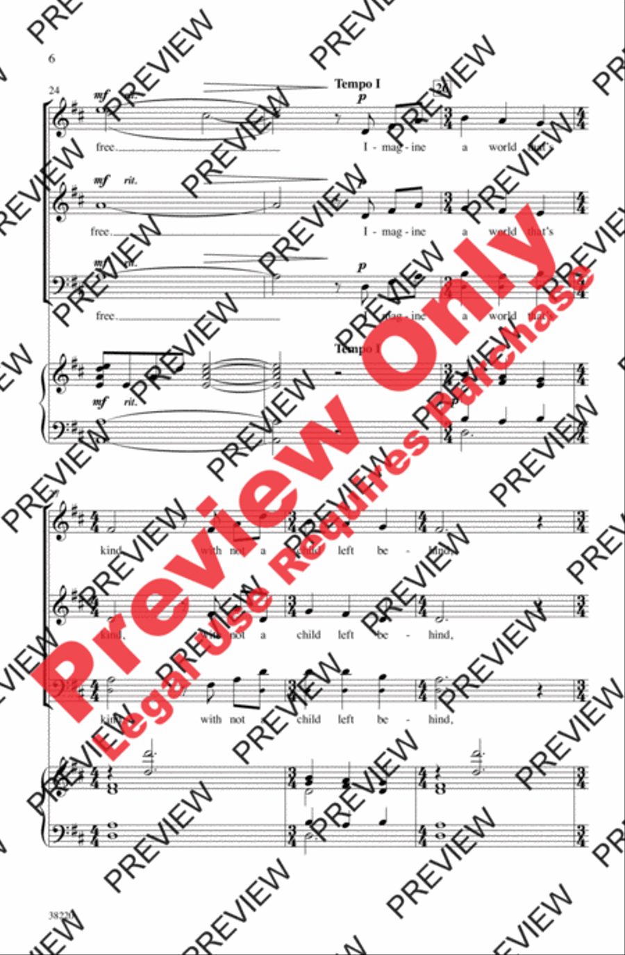 Dream with Me Dream with Me 3-Part scores gallery preview page 6