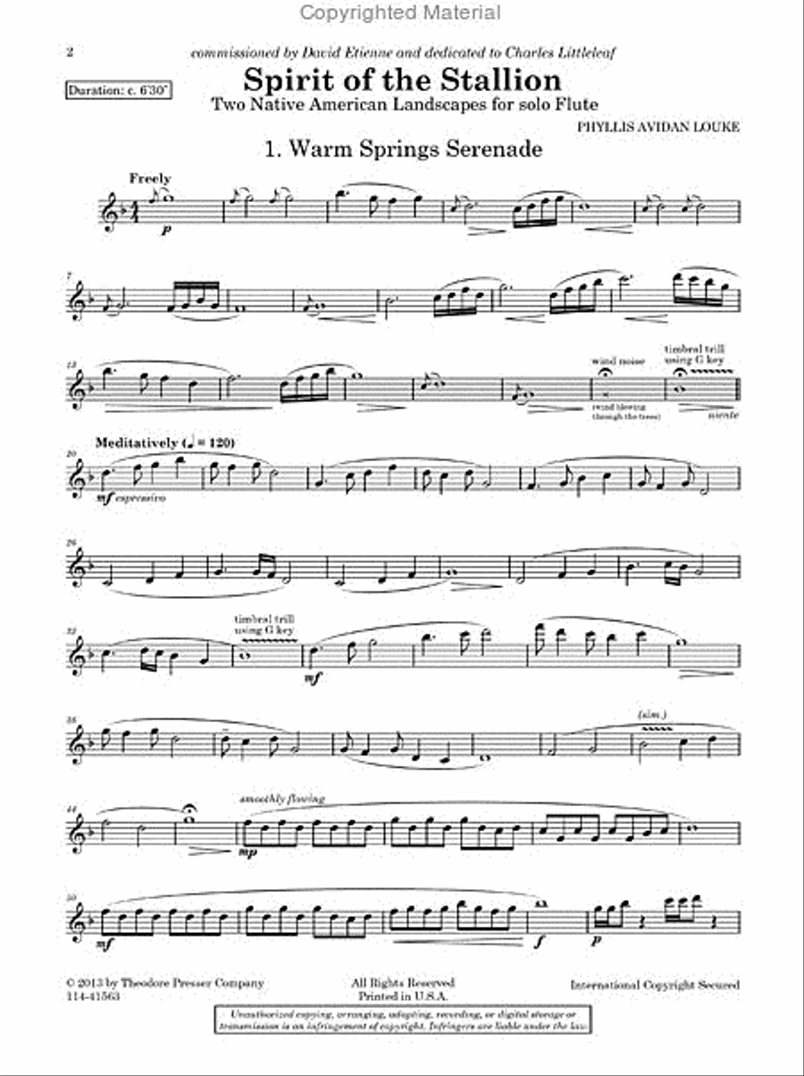 Spirit of the Stallion Chamber Music scores gallery preview page 2