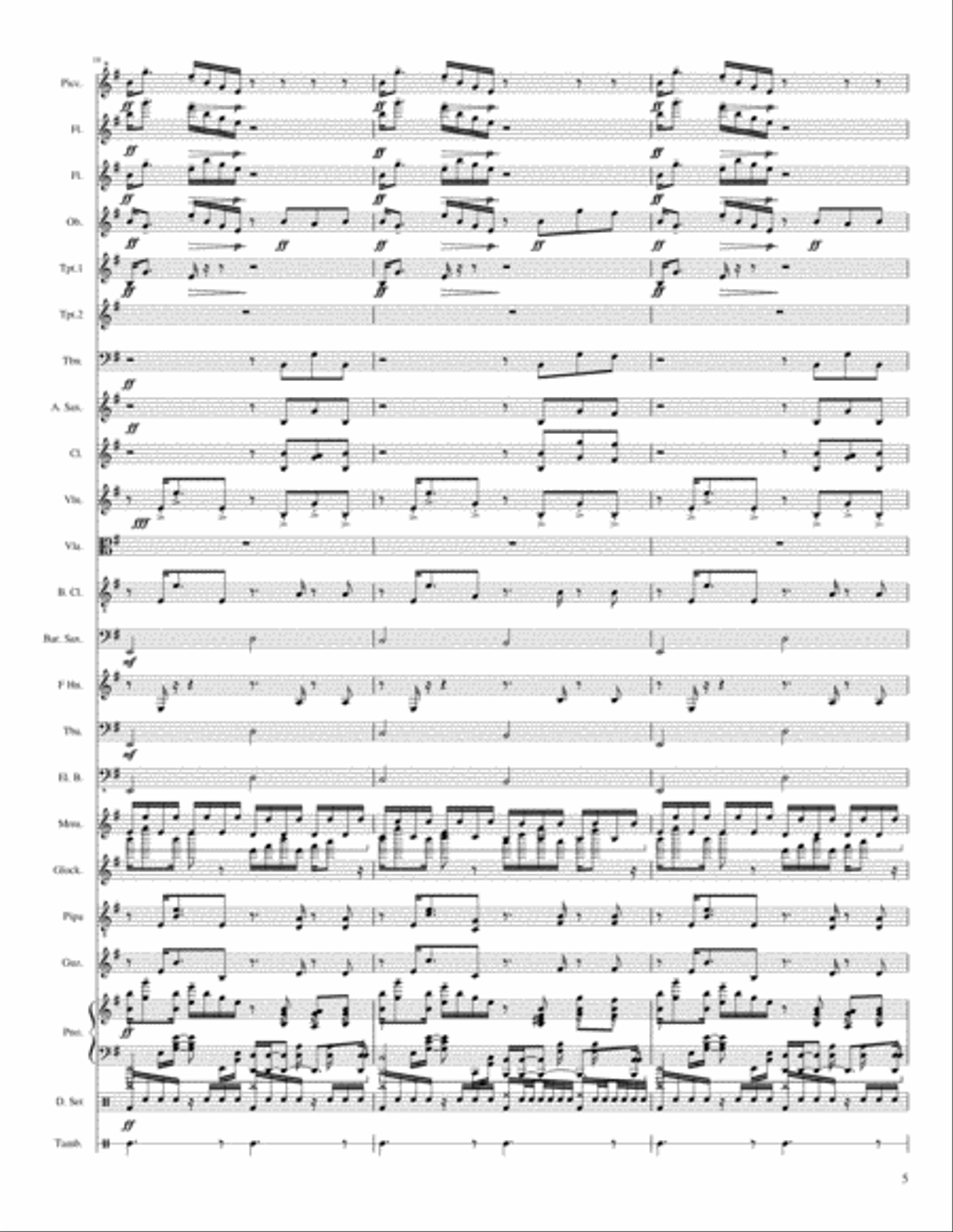 Unravel_Concert Band Variation Concert Band scores gallery preview page 5