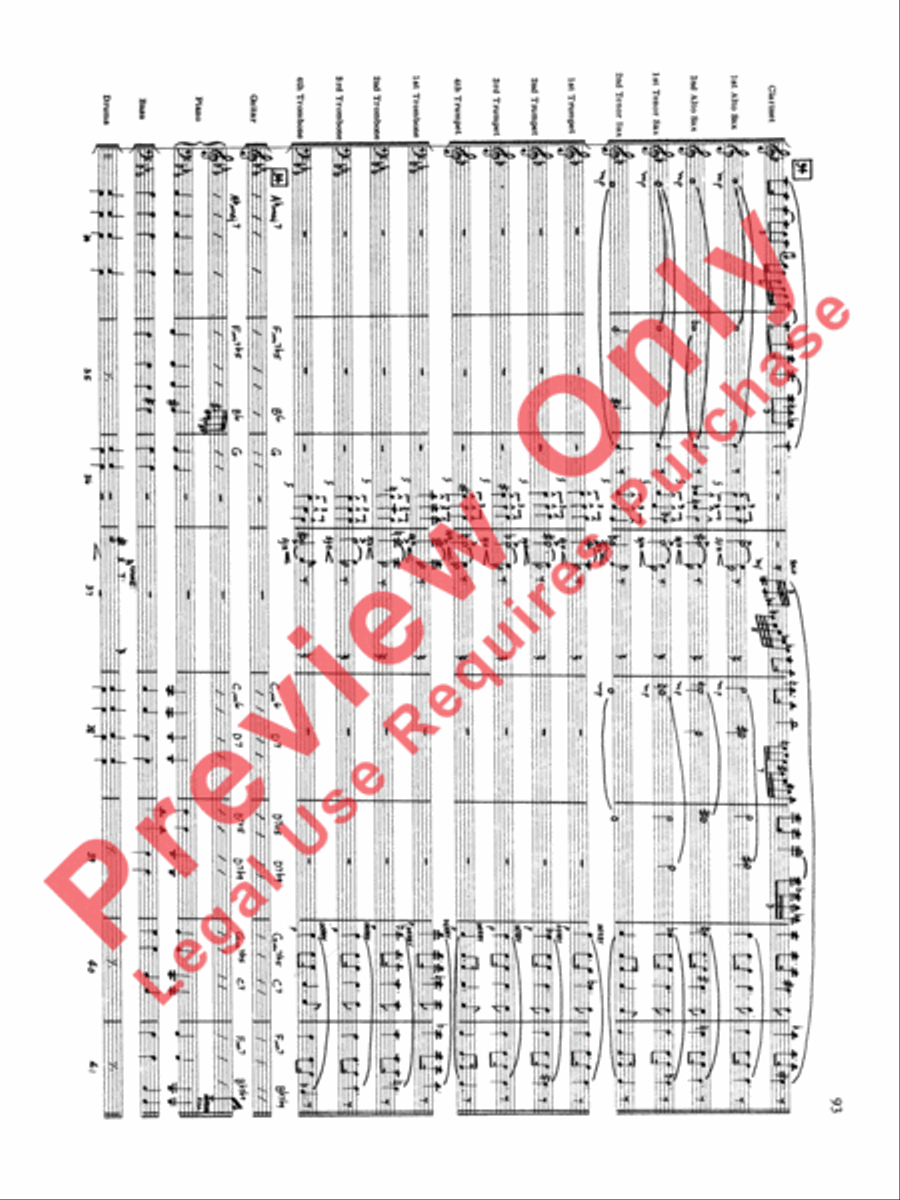 Original Big Band Sounds Big Band scores gallery preview page 94