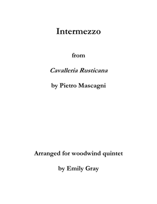 Cavalleria Rusticana Intermezzo for woodwind quintet