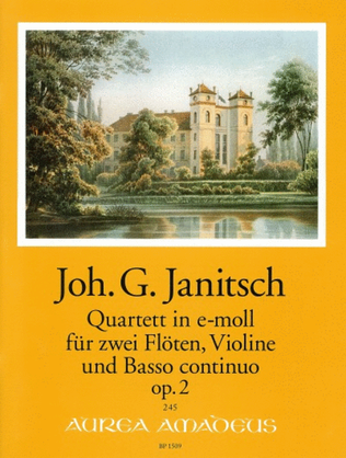 Book cover for Quartet in E minor op. 2