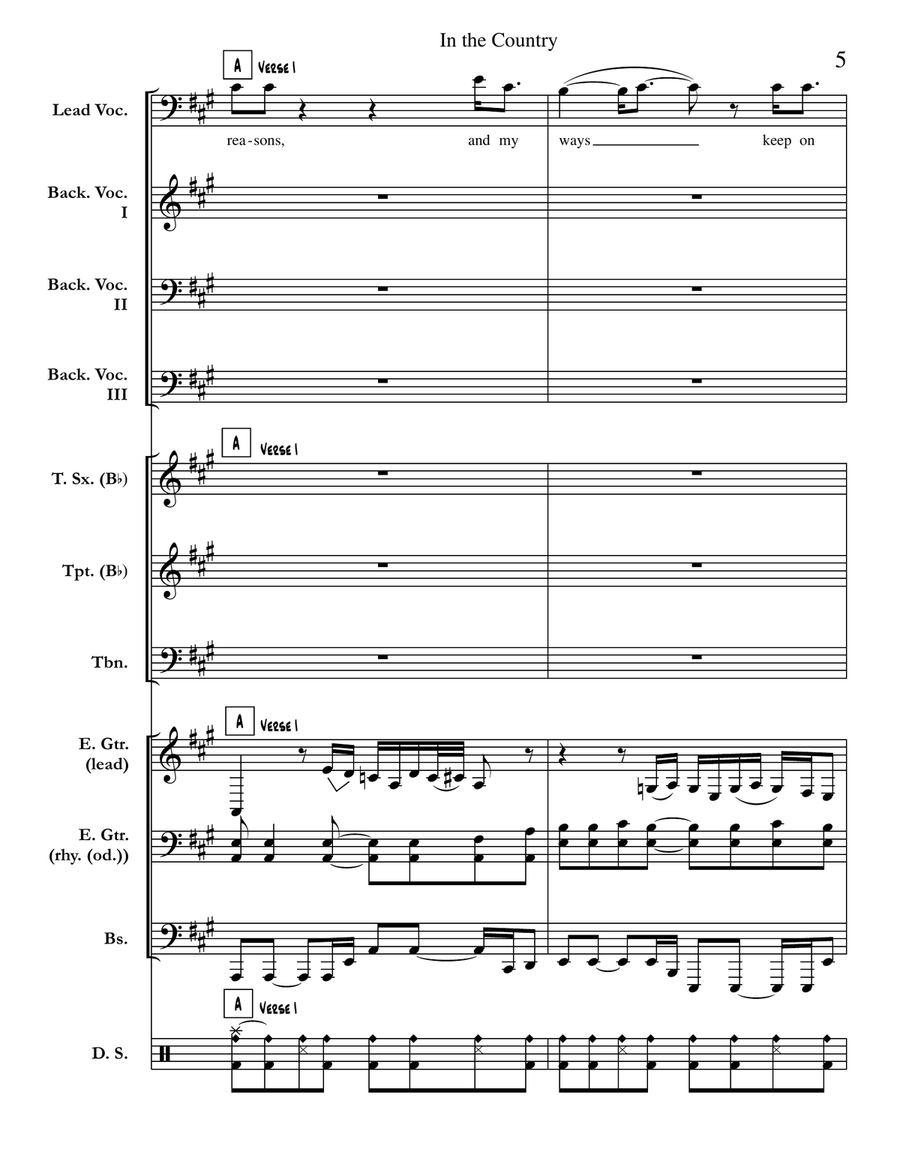 In The Country Small Ensemble scores gallery preview page 5