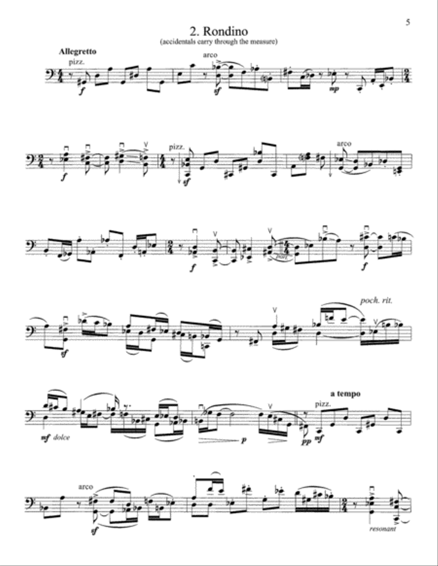 Suite for Violoncello (Downloadable)