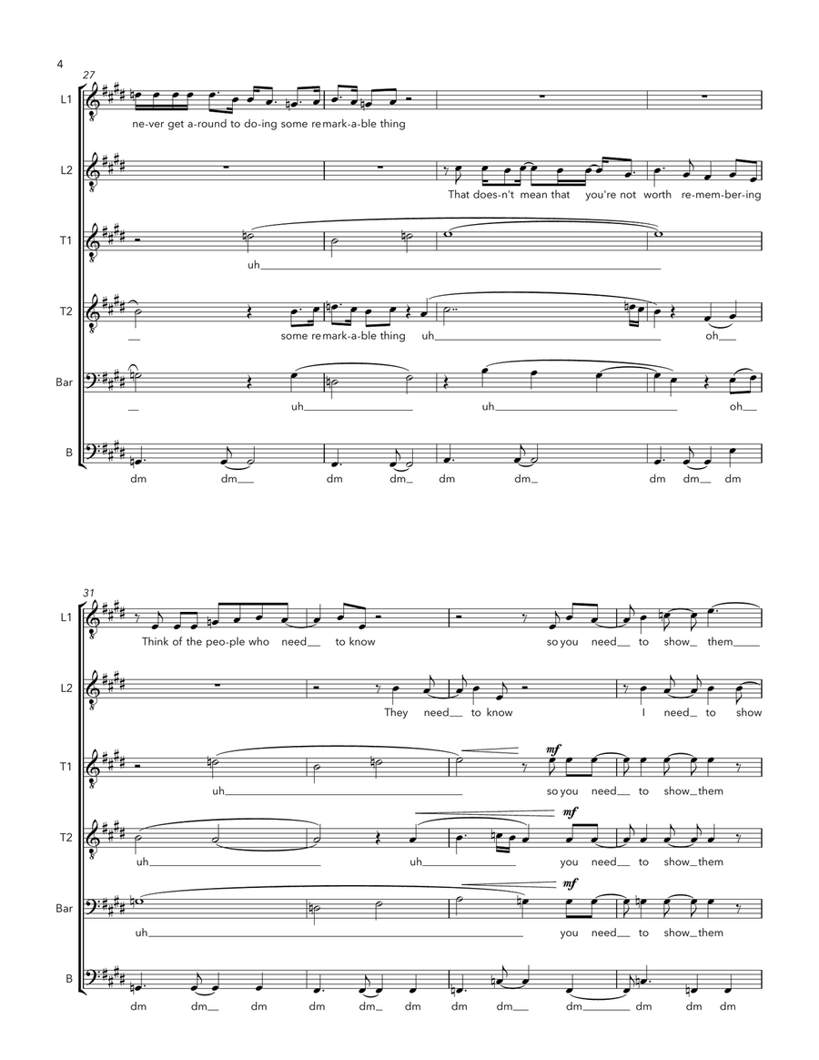 Disappear Disappear TTBB scores gallery preview page 4