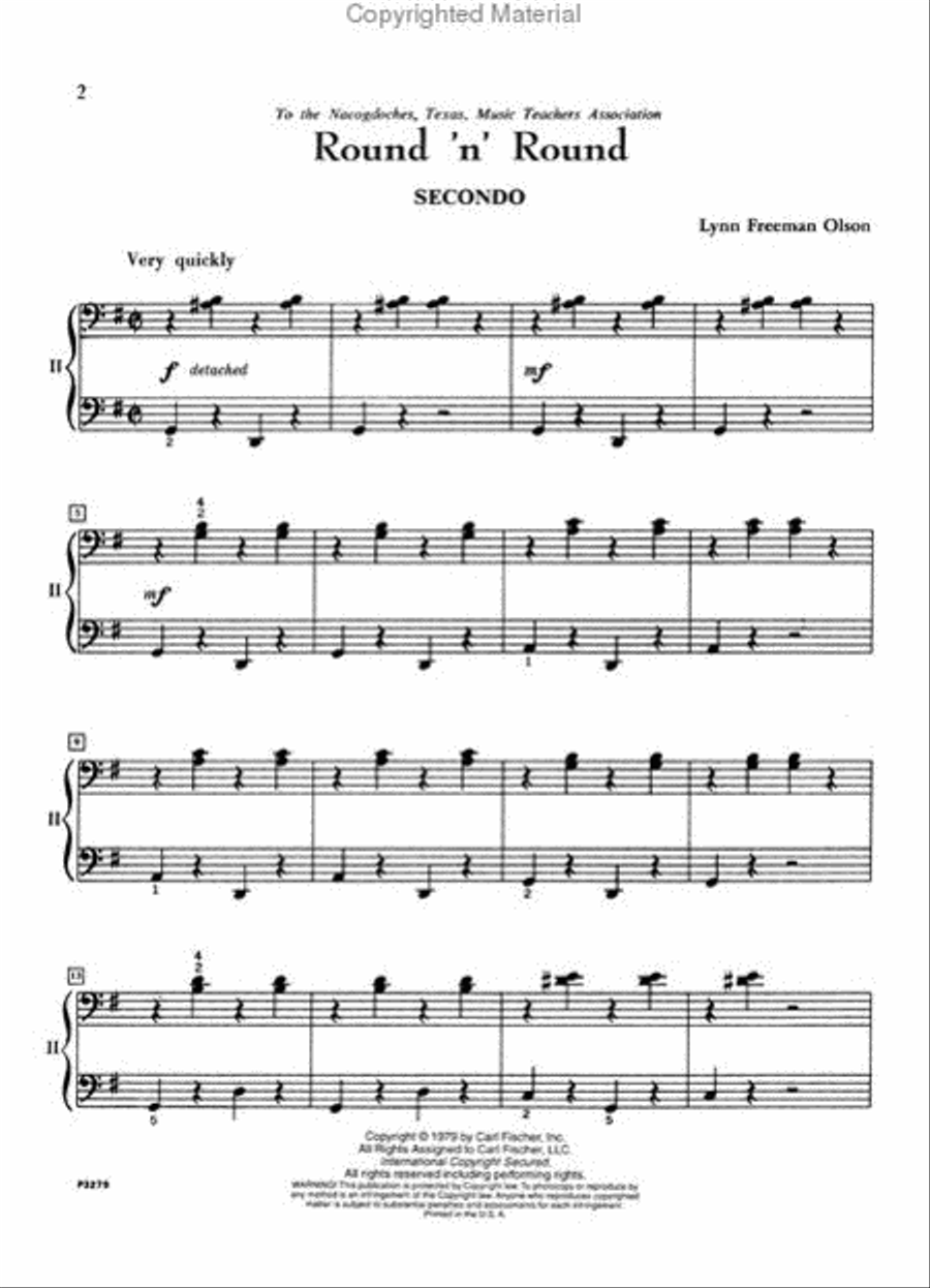 Round 'N' Round Piano Duet scores gallery preview page 2