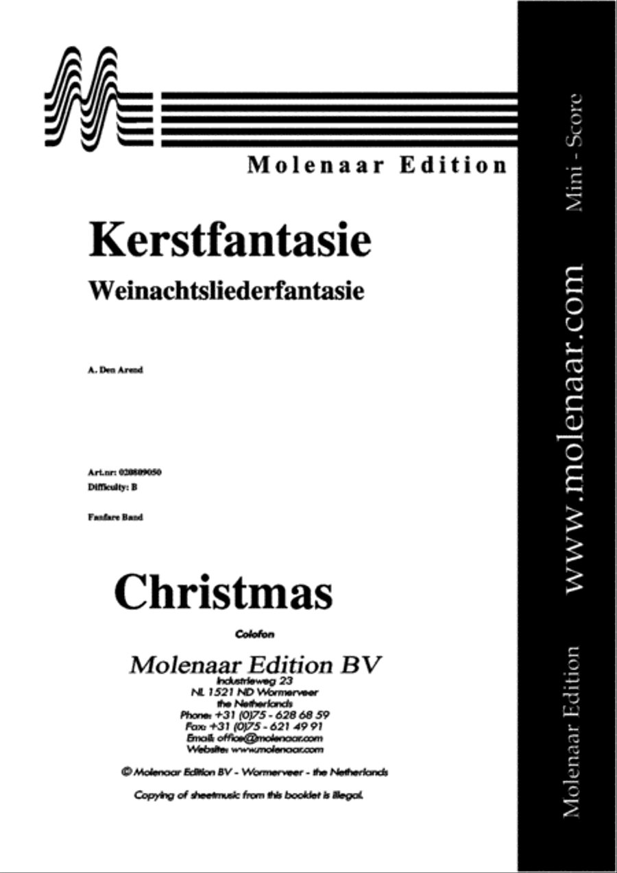 Kerstfantasie Kerstfantasie Fanfare Band scores gallery preview page 2