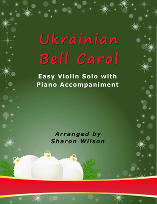 Book cover for Ukrainian Bell Carol (Easy Violin Solo with Piano Accompaniment)