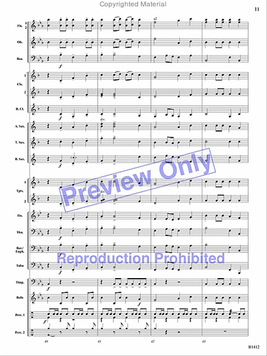Jubilations! Concert Band scores gallery preview page 10