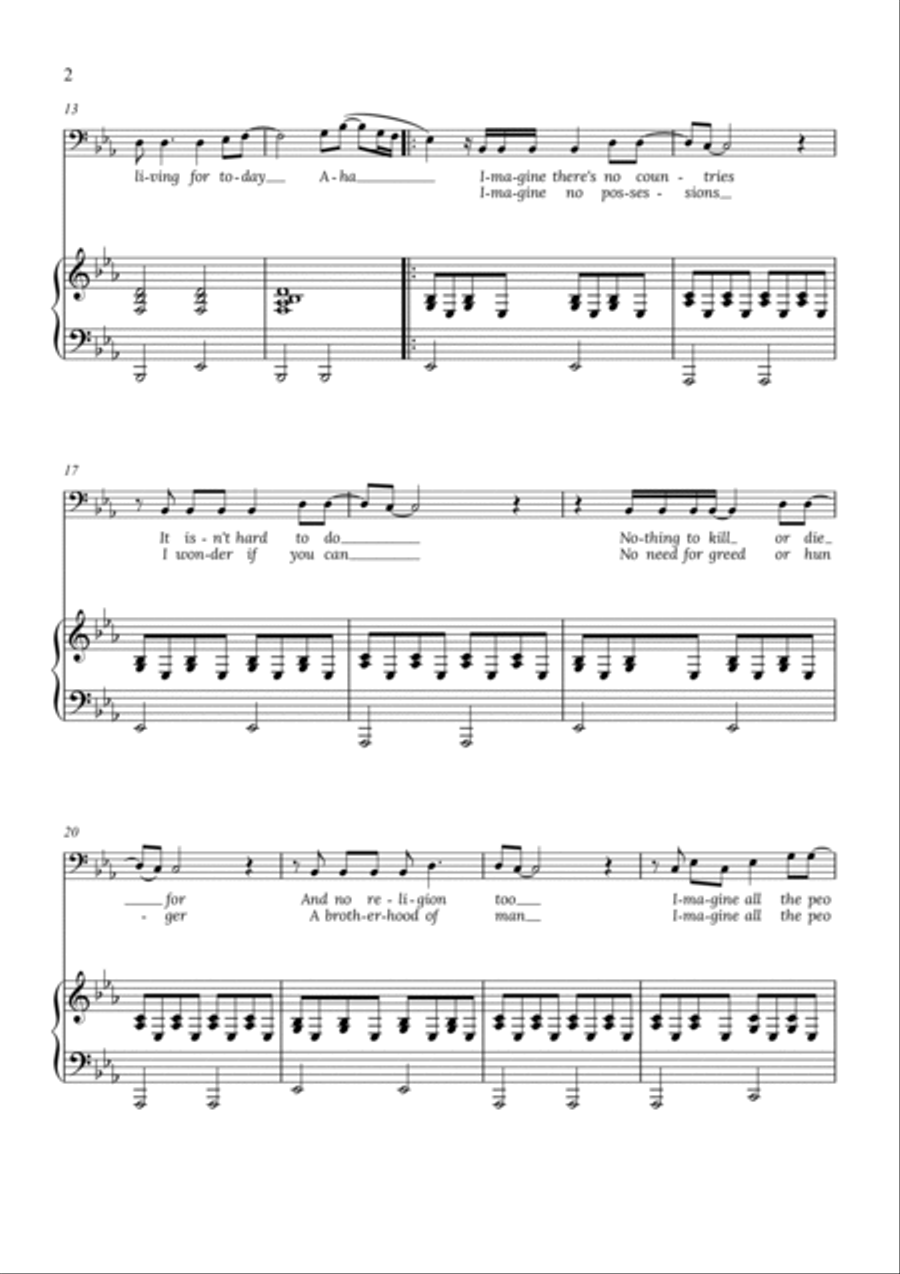 Imagine Voice Solo scores gallery preview page 2