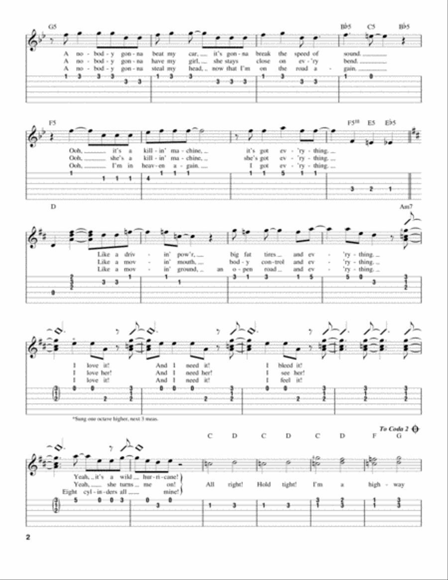 Highway Star Highway Star Acoustic Guitar scores gallery preview page 2