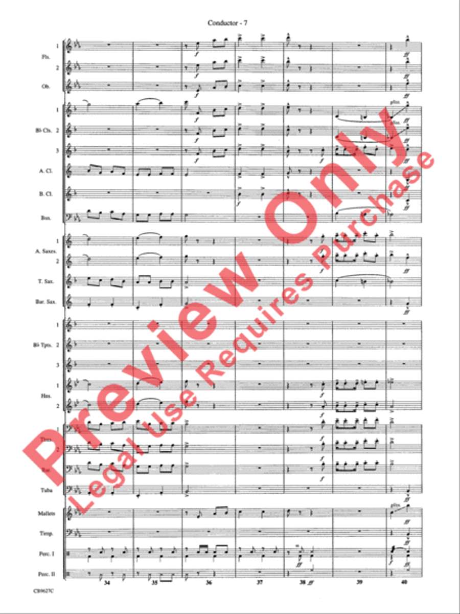 How the Grinch Stole Christmas Concert Band scores gallery preview page 10
