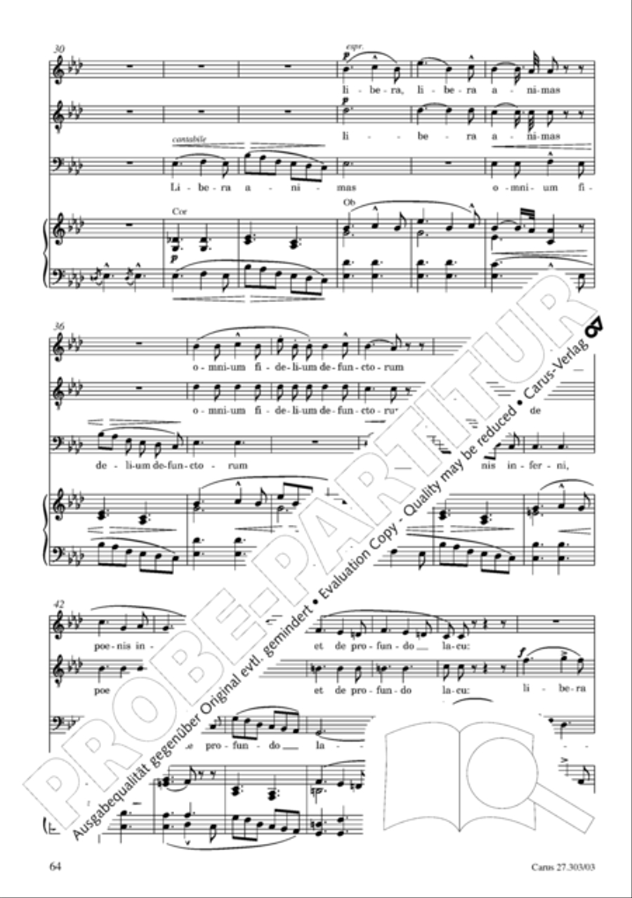 Messa da Requiem 4-Part scores gallery preview page 65
