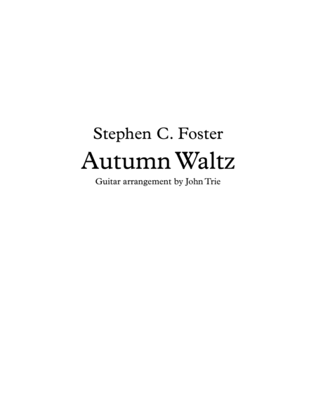 Autumn Waltz - guitar tablature image number null