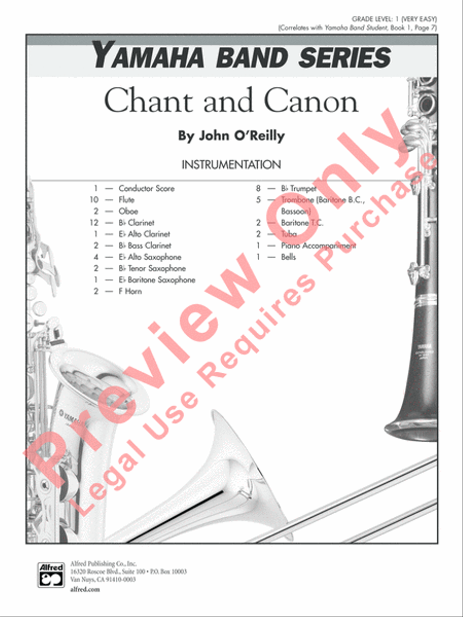 Chant and Canon Concert Band scores gallery preview page 2