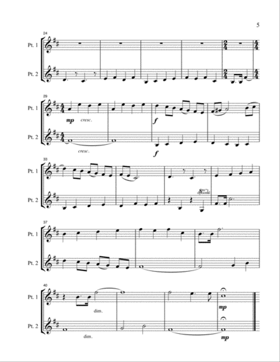 Recital Duets Eb Book Recital Duets Eb Book Score and Parts scores gallery preview page 5