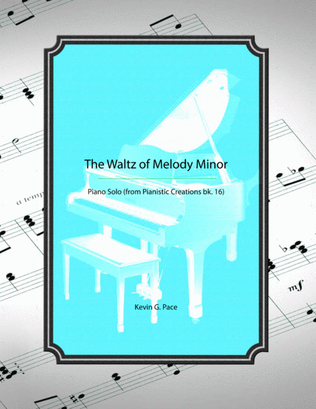 Book cover for The Waltz of Melody Minor - piano solo