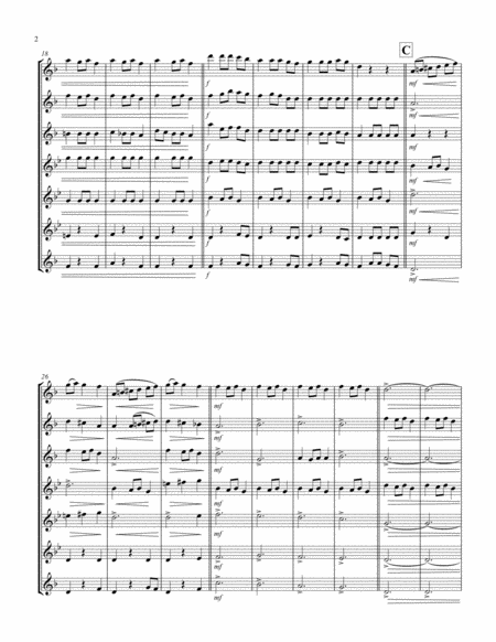 Carol of the Bells (F min) (Tenor Saxophone Septet) image number null