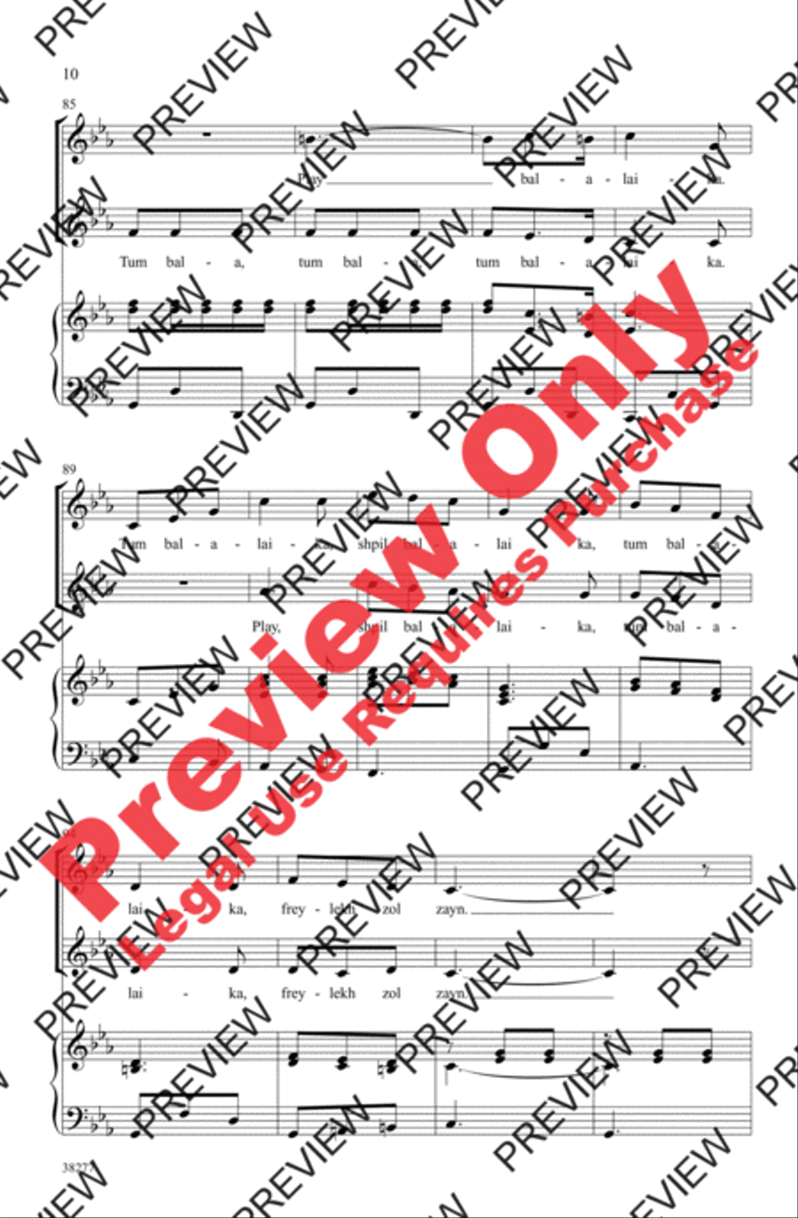 Tum Balalaika Tum Balalaika 2-Part scores gallery preview page 9