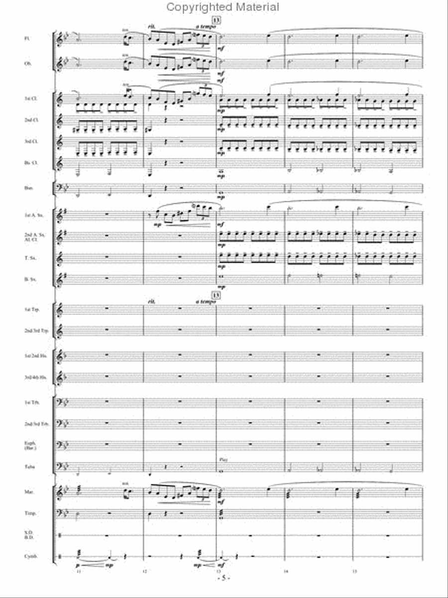 Prelude, Opus 28, No. 4 Prelude, Opus 28, No. 4 Concert Band scores gallery preview page 4