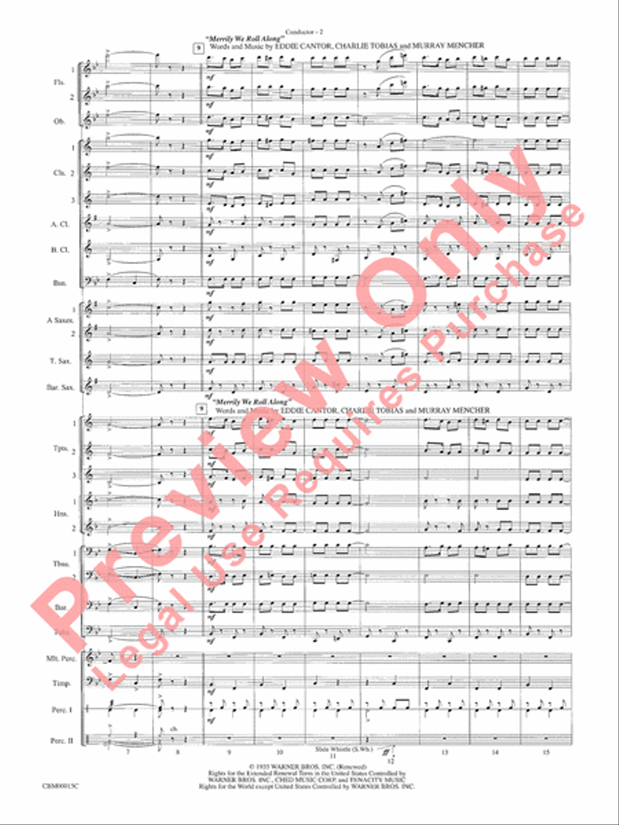 Cartoon Carnival Concert Band scores gallery preview page 5