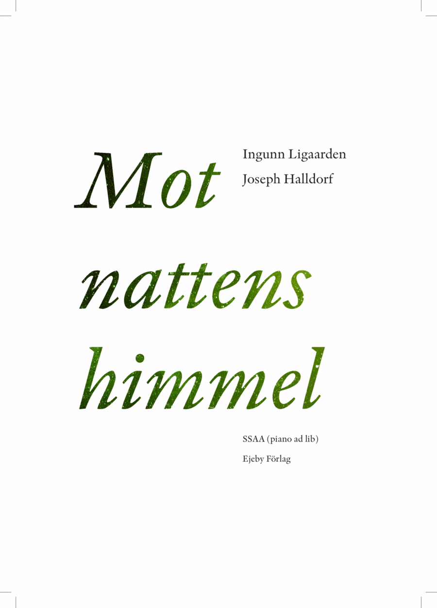 Mot nattens himmel SSAA scores gallery preview page 1