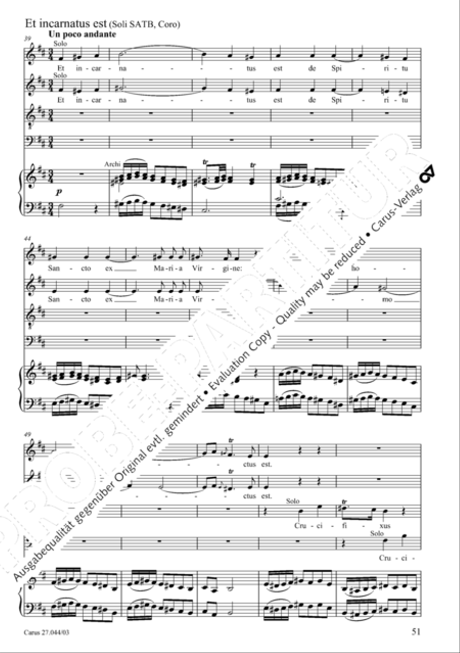 Messa per il Santissimo Natale 4-Part scores gallery preview page 52