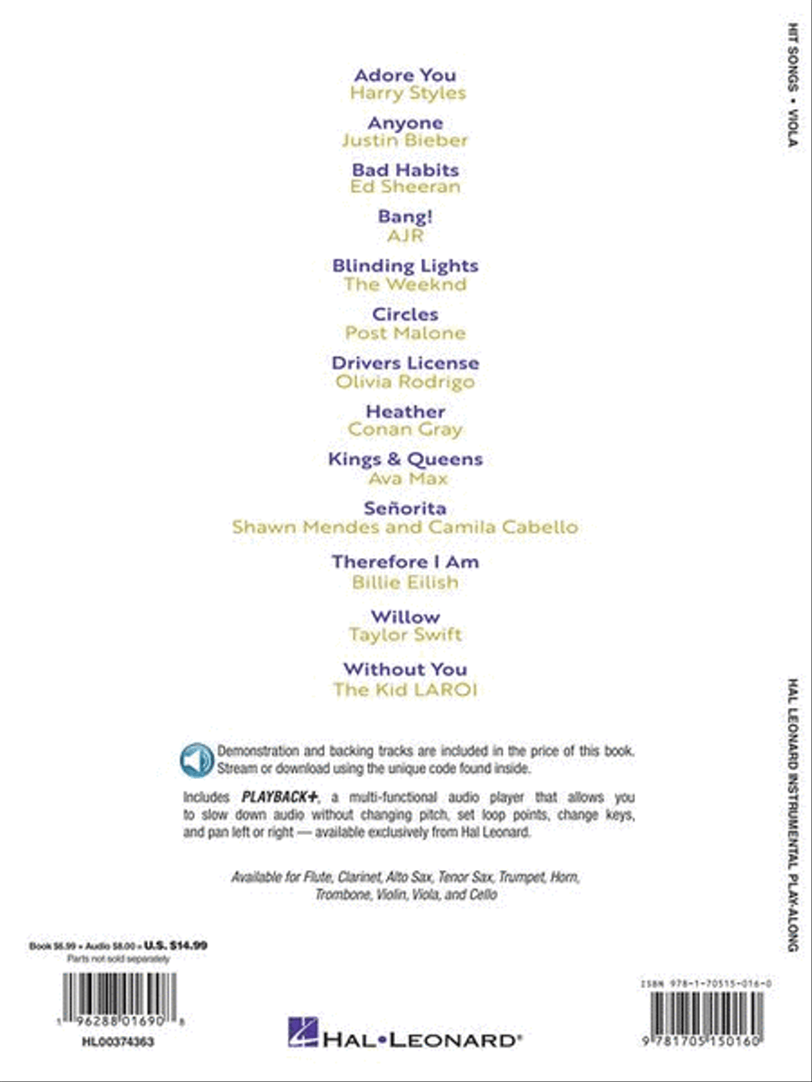 Hit Songs Viola Solo scores gallery preview page 7