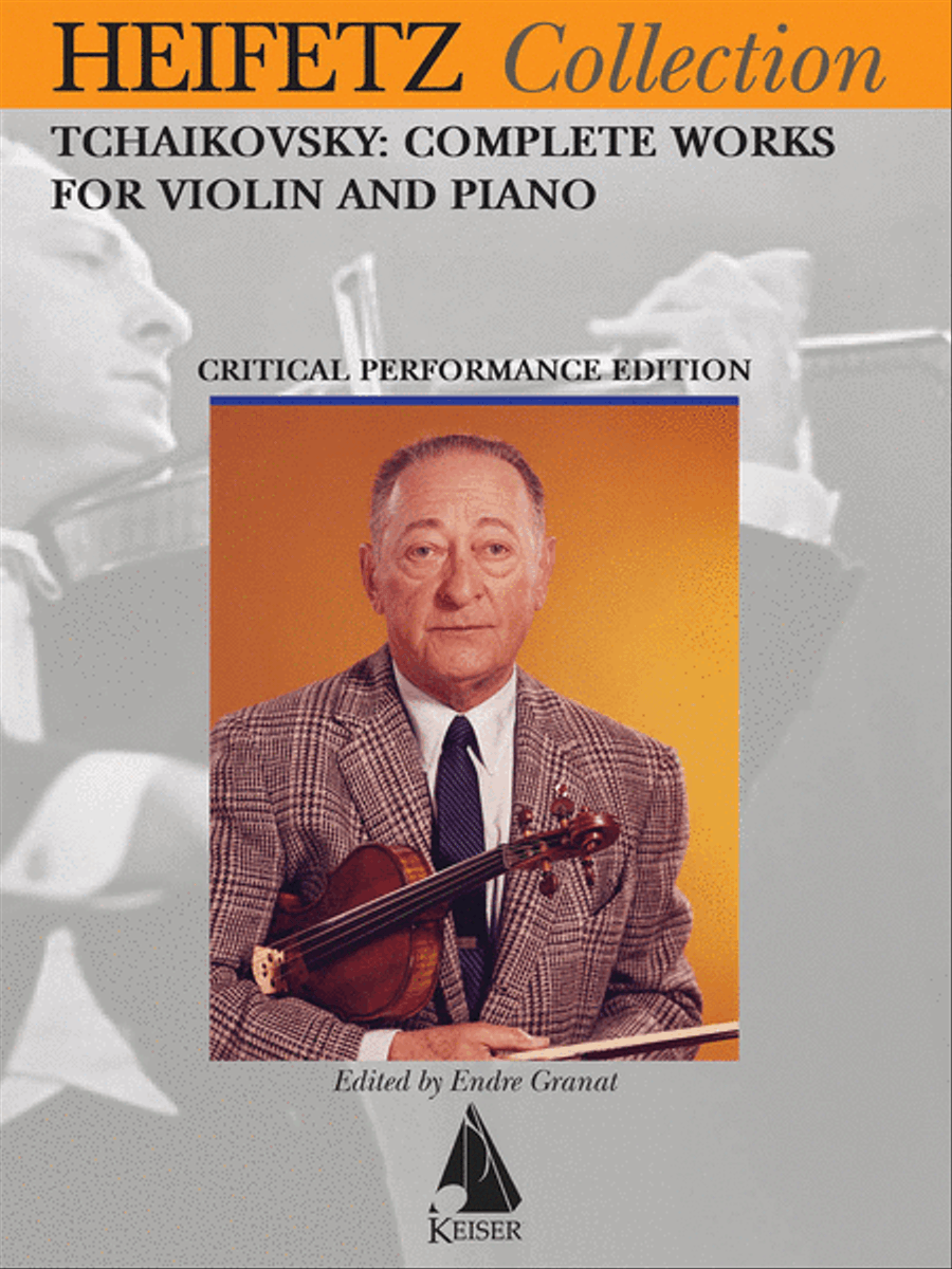 Tchaikovsky Complete Works for Violin and Piano Violin Solo scores gallery preview page 1