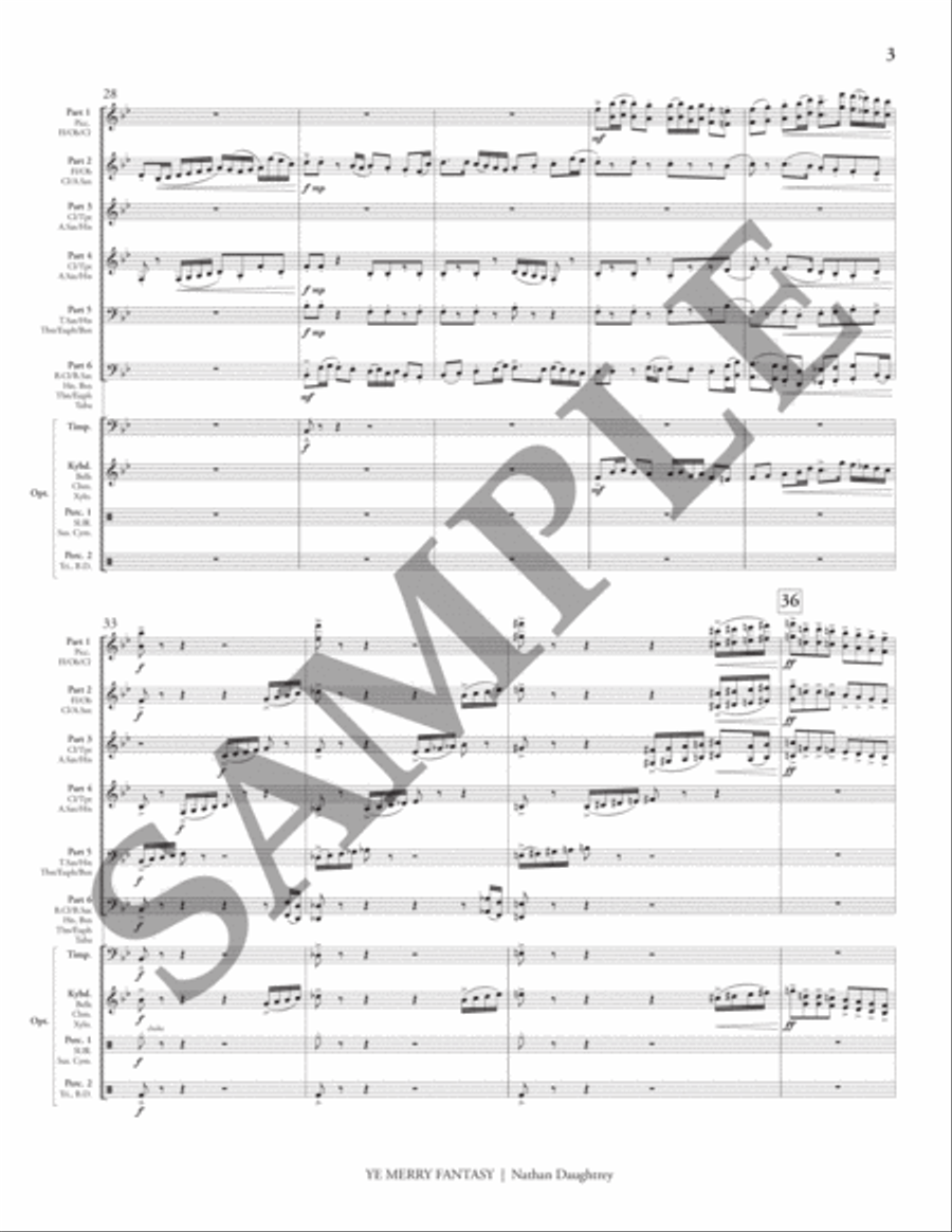 Ye Merry Fantasy (6-part flex) Flexible/Adaptable scores gallery preview page 8