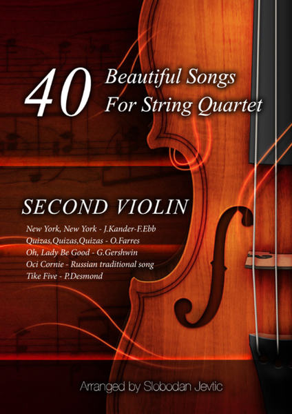 40 Beautiful Songs For String Quartet - Part One - Second Violin