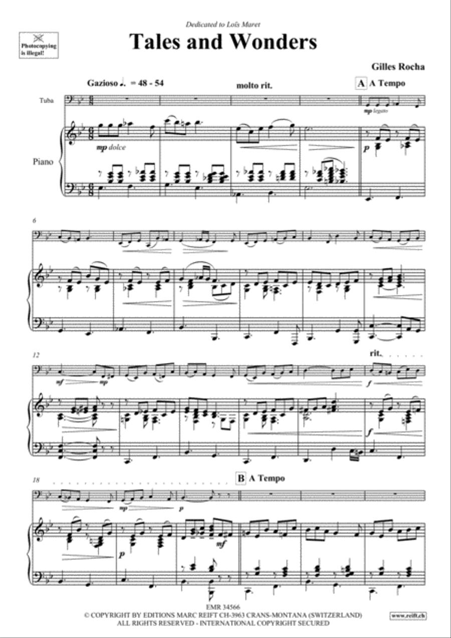 Tales and Wonders Tuba scores gallery preview page 4