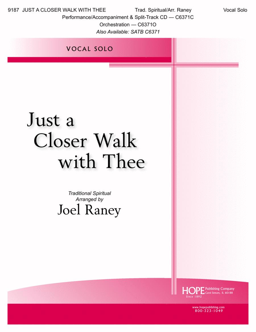 Just a Closer Walk with Thee Voice scores gallery preview page 1