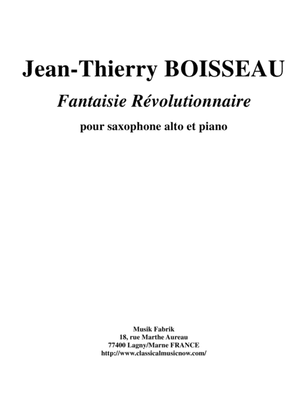 Book cover for Jean-Thierry Boisseau: Fantaisie Révolutionaire for alto saxophone and piano