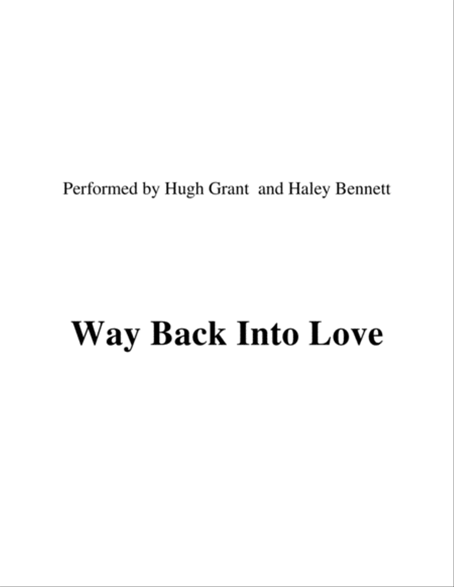 Way Back Into Love Small Ensemble scores gallery preview page 1