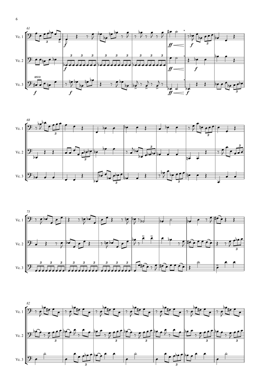 Trio Nr. 2 String Trio scores gallery preview page 6