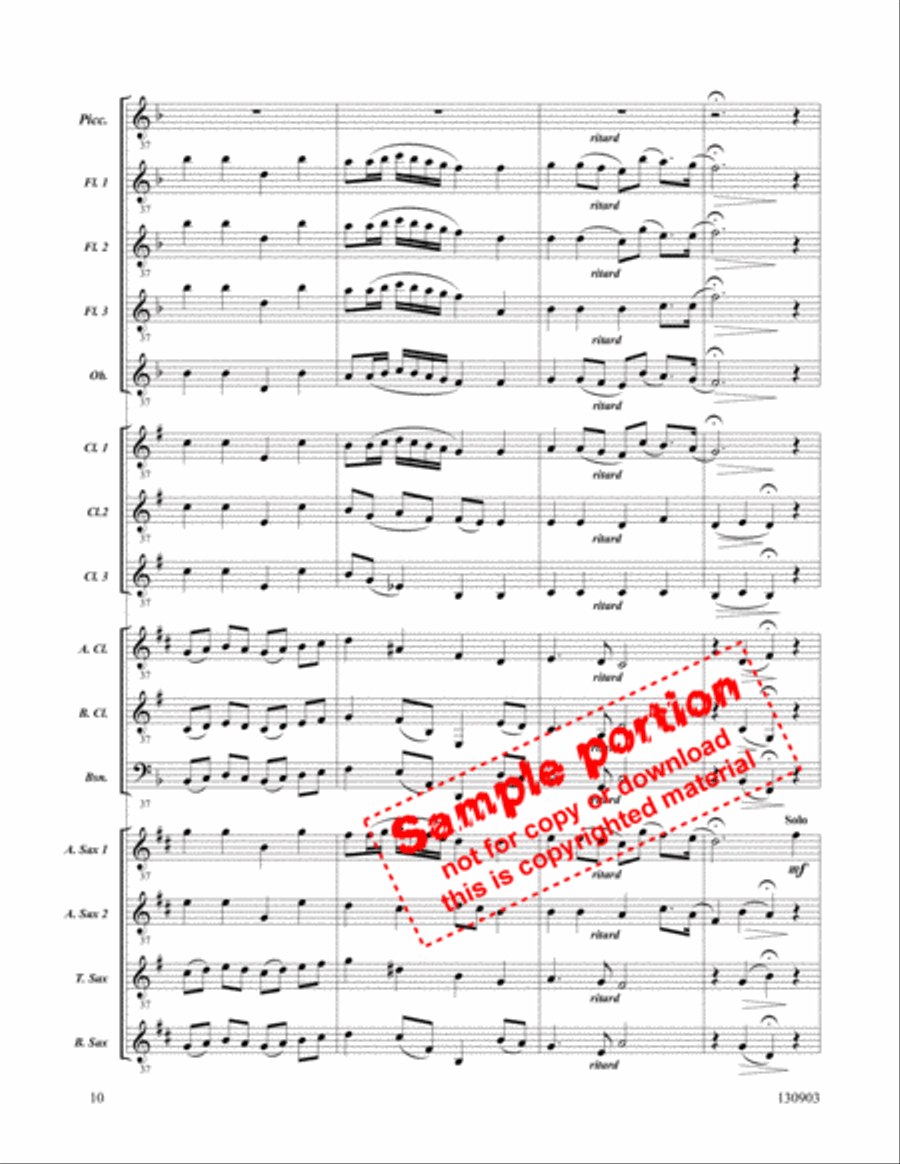 At The Cross At The Cross Woodwind Ensemble scores gallery preview page 7