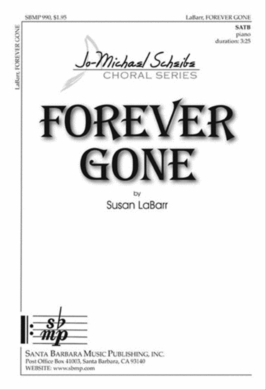 Forever Gone - SATB Octavo 4-Part scores gallery preview page 1