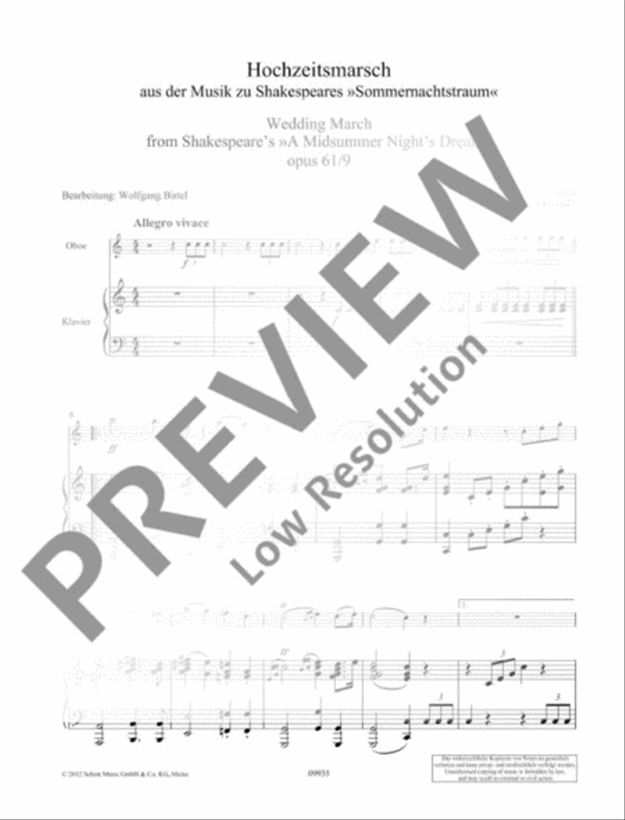 Wedding March Piano Accompaniment scores gallery preview page 5