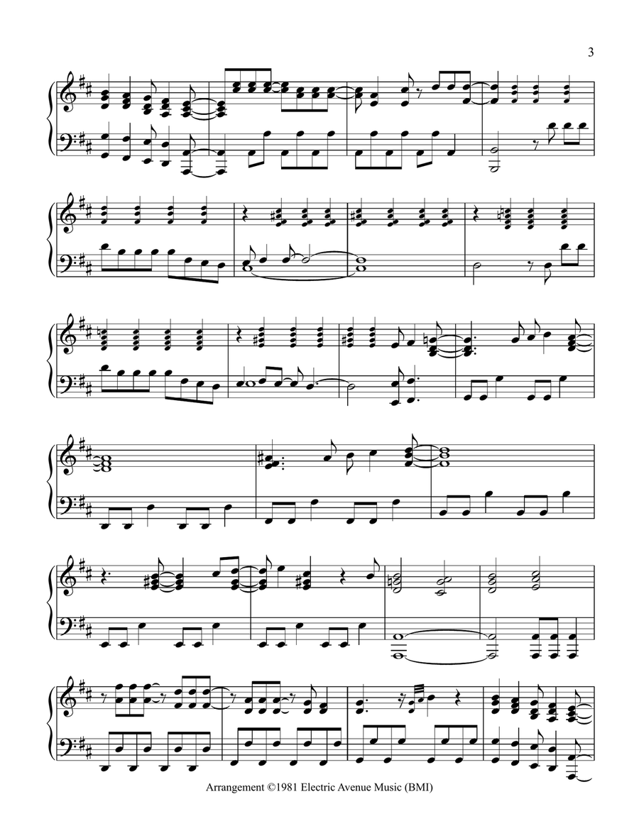 My Life Piano Solo scores gallery preview page 3