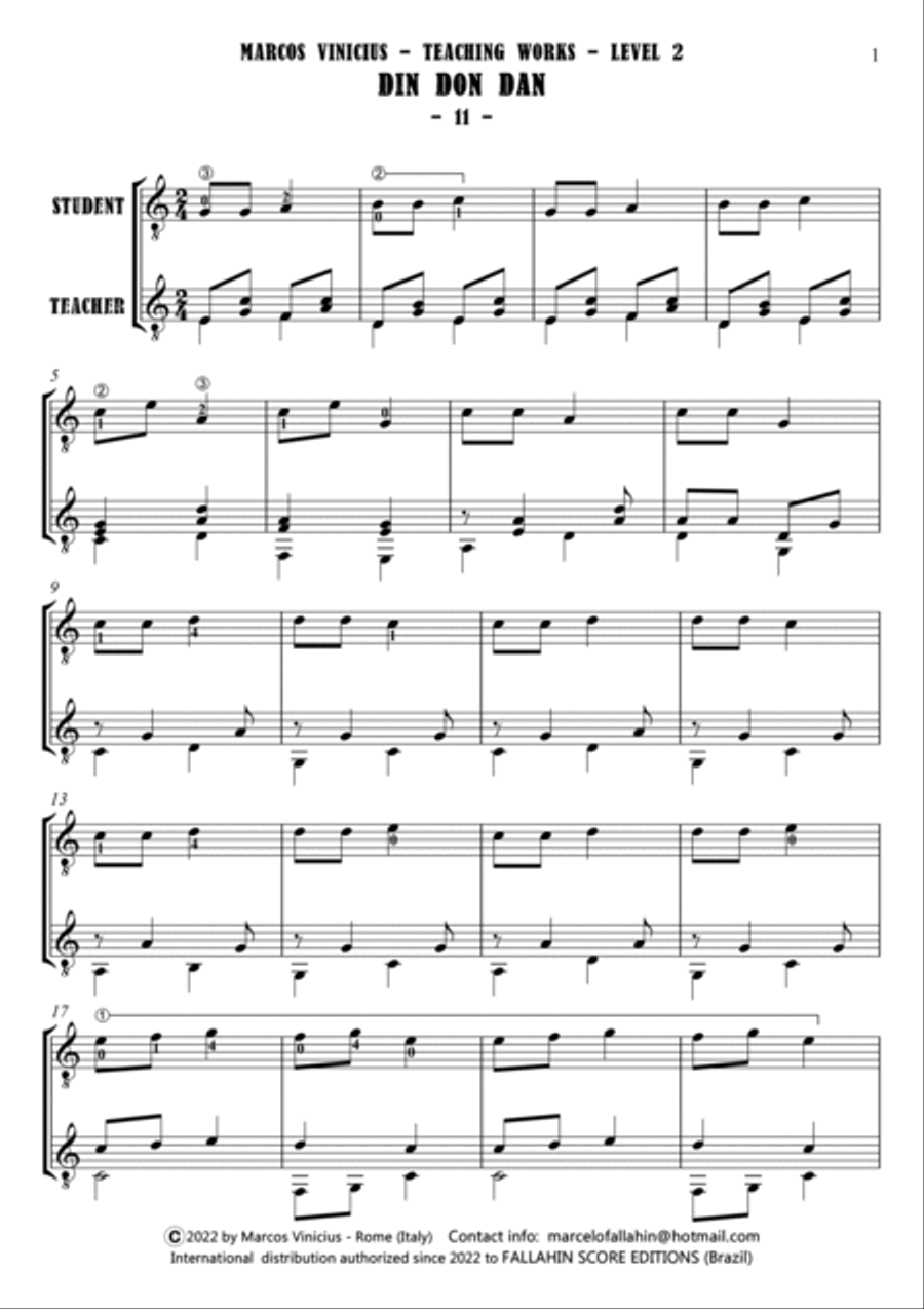 SMILING MELODIES - LEVEL 2 - MARCOS VINICIUS Acoustic Guitar scores gallery preview page 5