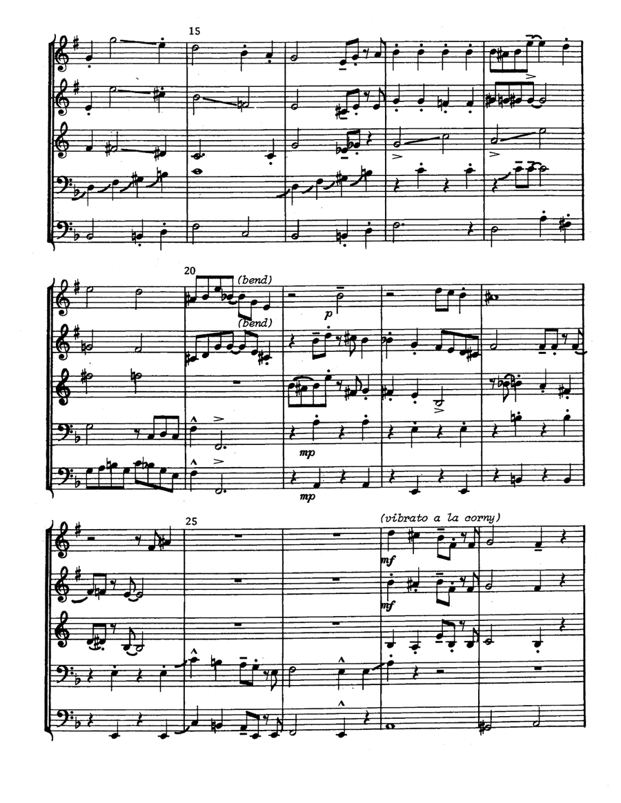 Spring Cleaning Rag for Brass Quintet Brass Quintet scores gallery preview page 2