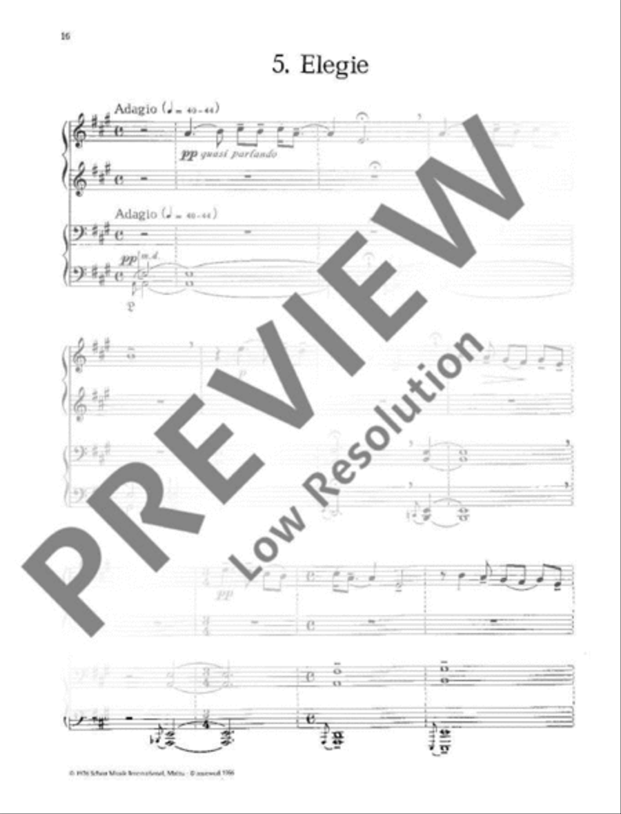 Eight Bohemian Duets Piano Duet scores gallery preview page 19