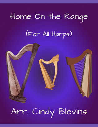 Book cover for Home On the Range, for Lap Harp Solo