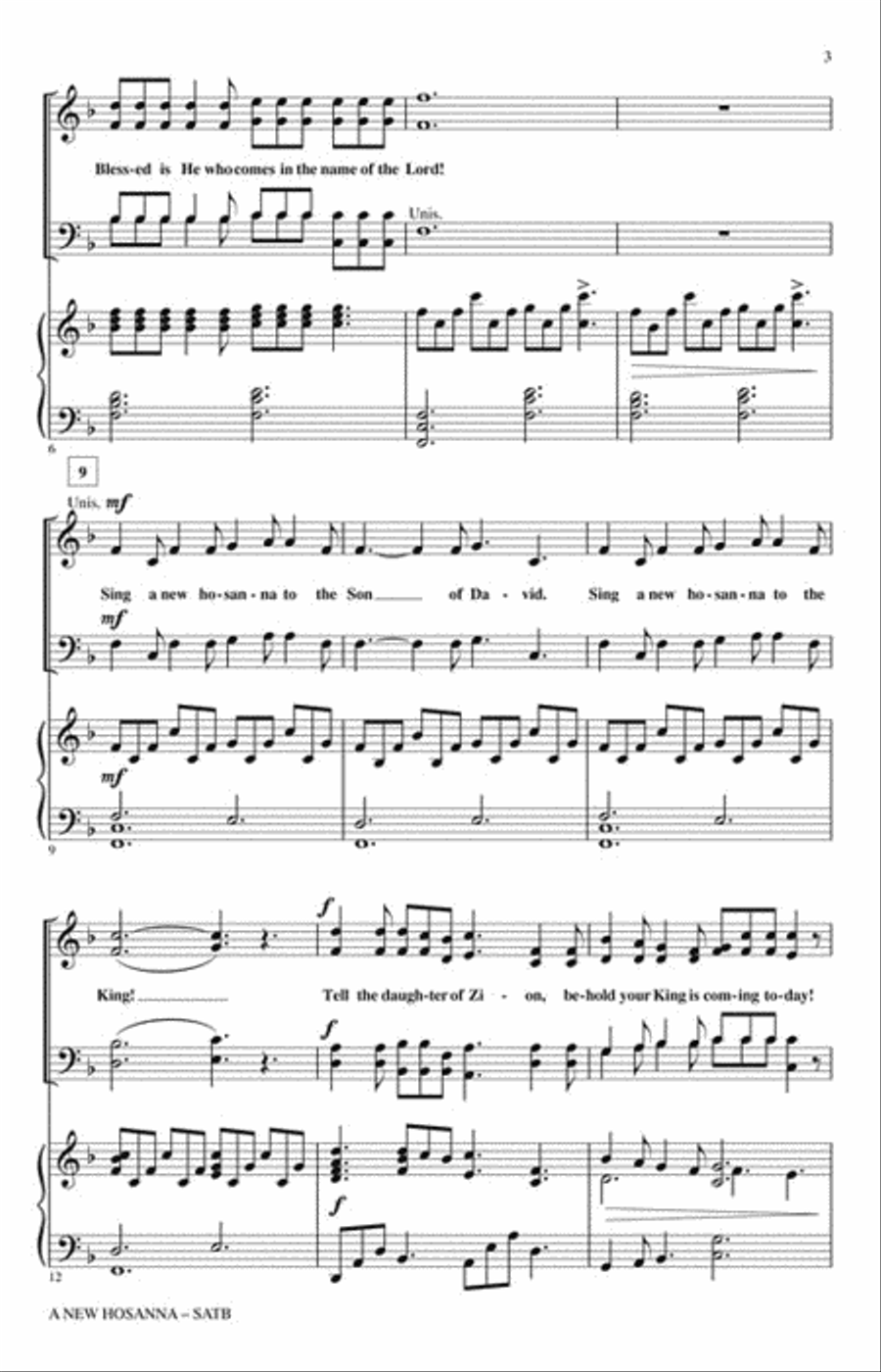 A New Hosanna 4-Part scores gallery preview page 3