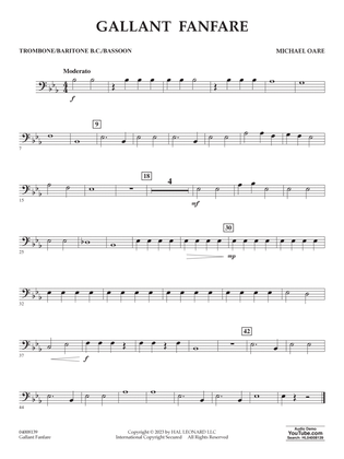 Gallant Fanfare - Trombone/Baritone B.C./Bassoon