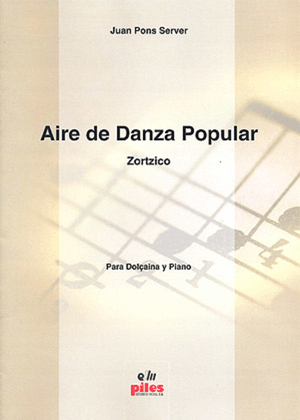 Book cover for Aire de Danza Popular. Dulzainay Piano